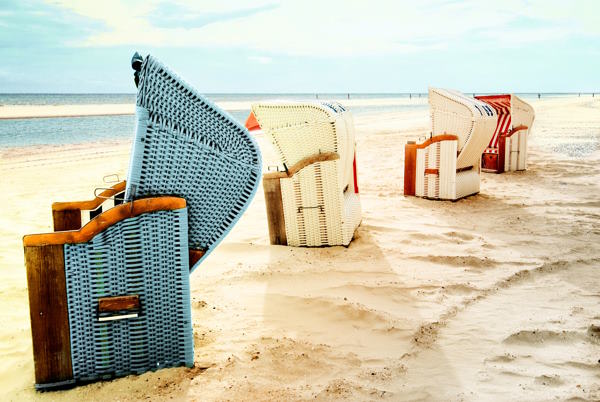 Strandkörbe auf Föhr