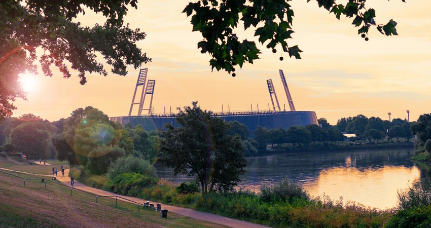 Radfahren Weser